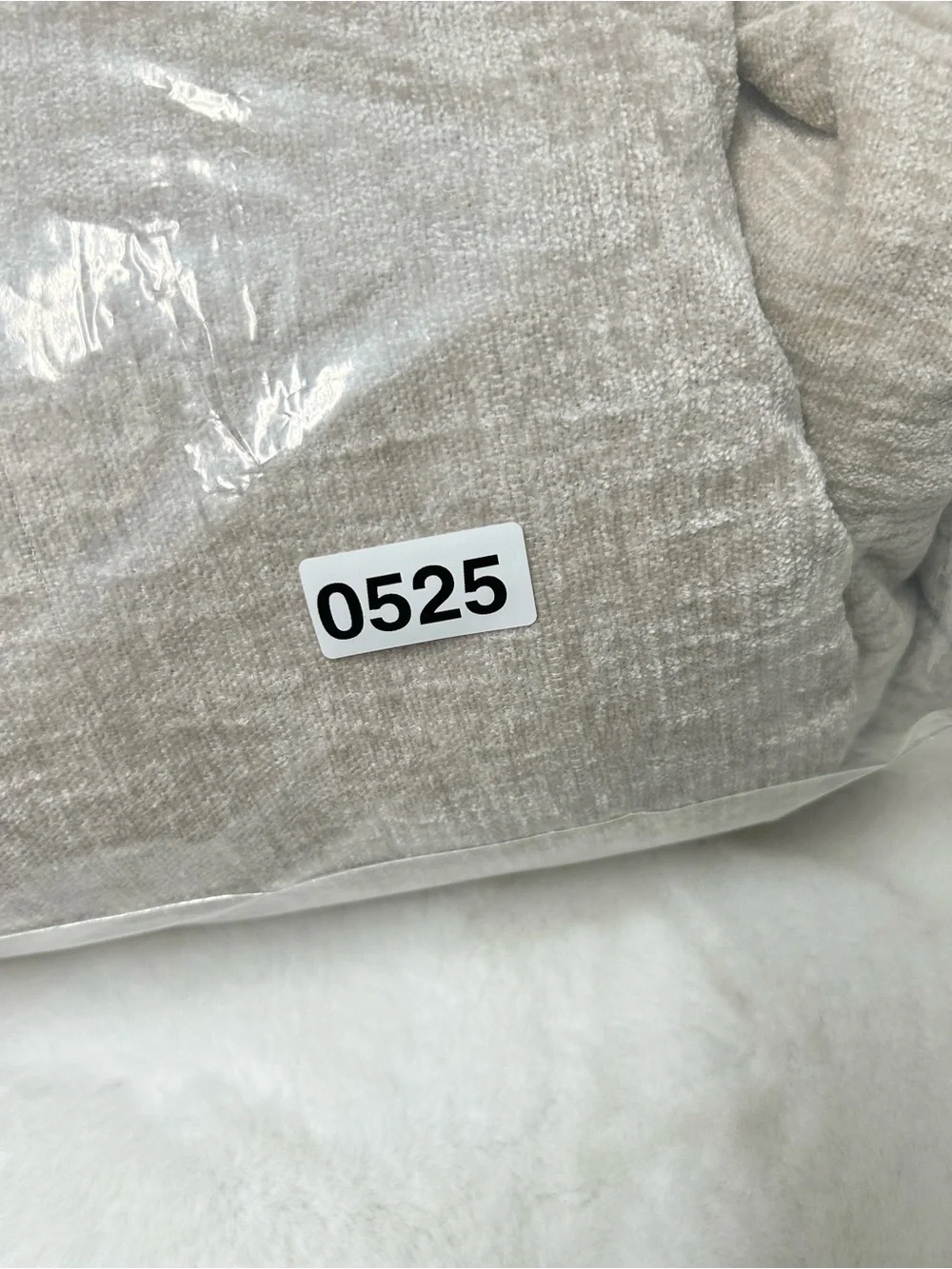 West Elm Solid Chenille duvet cover shams king taupe